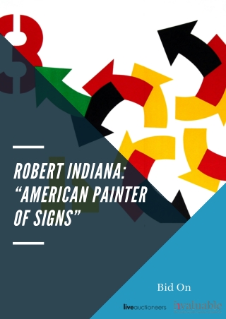 Robert Indiana: “American Painter of Signs”