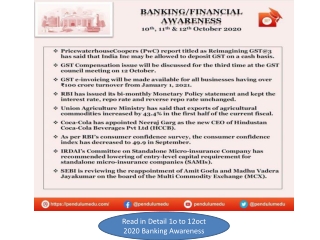 Read and Download Daily and Monthly Updated 2020 Banking Financial and Economic awareness English PDF. Crack all Banking