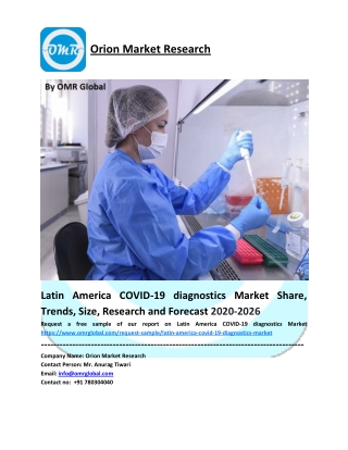 Latin America COVID-19 diagnostics Market Growth, Size, Share, Industry Report and Forecast to 2026