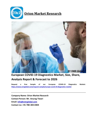 European COVID-19 Diagnostics Market Size, Industry Trends, Share and Forecast 2020-2026