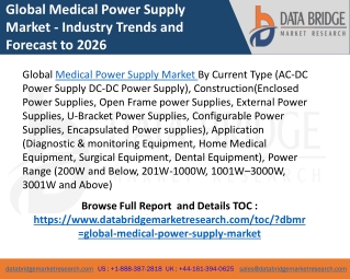 medical power supply market