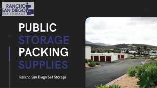 Proper Public Storage and Packing Supplies- RSD Storage