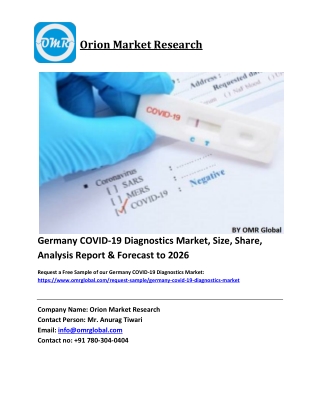 Germany COVID-19 Diagnostics Market Size, Industry Trends, Share and Forecast 2020-2026