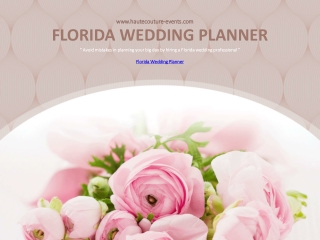 Plan 2020 Event In South Florida With Florida Wedding Planner
