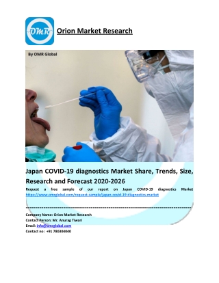 Japan COVID-19 diagnostics Market Trends, Size, Competitive Analysis and Forecast - 2020-2026