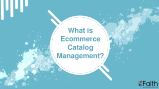 What is Ecommerce Catalog Management?