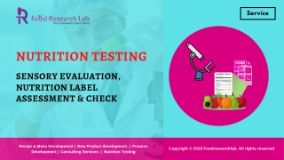 Nutrition Sensory Evaluation | Label Assessment