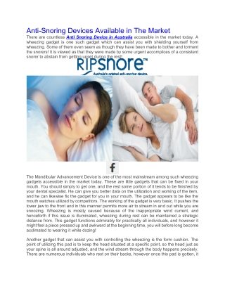 Buy Snoring Mouthpiece Online Australia | Ripsnore