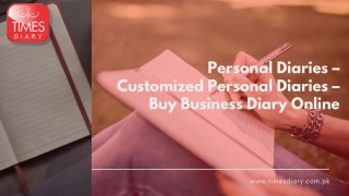 Personal Diaries – Customized Personal Diaries – Buy Business Diary Online: