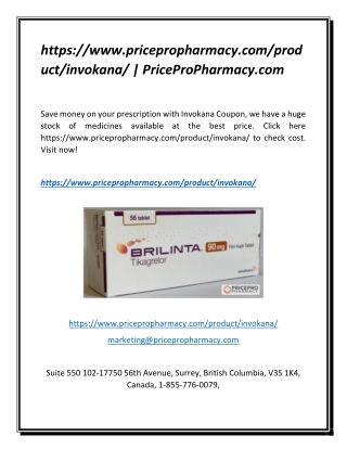 https://www.pricepropharmacy.com/product/invokana/ | PriceProPharmacy.com