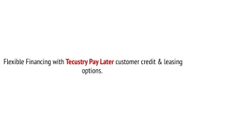 Easy Buy Gadgets in 2020 with Tecustry Buy Now Pay Later Scheme