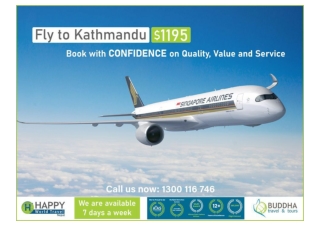 Fly with Singapore Airlines - to KTM this NOV and DEC