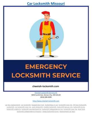 Car Locksmith Missouri