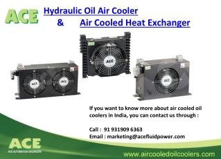 Hydraulic Oil Air Cooler, Air Cooled Heat Exchanger - by ACE