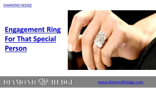 Engagement Ring For That Special Person