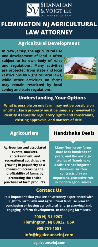 Flemington Nj Agricultural Law Attorney