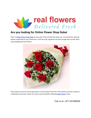 Online Flower Shop Dubai - Realflowers