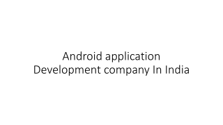 Mobile Application Development Company