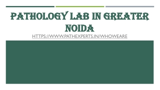 Pathology lab in greater Noida