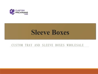 Sleeve Boxes Wholesale