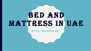 Bed and mattress in UAE
