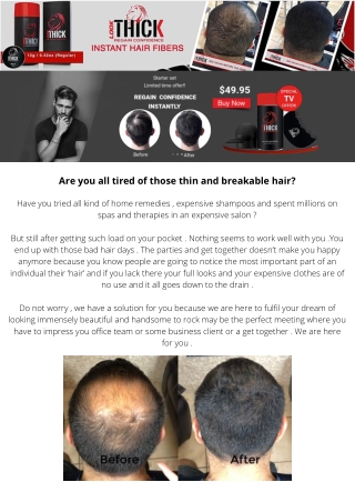 Make Your Hair Thicker