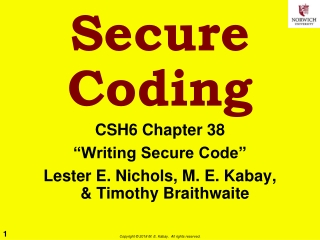 Secure Coding