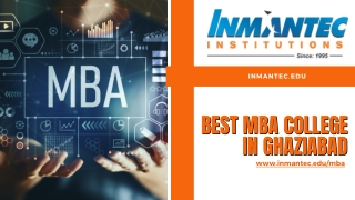 Best Management College in Ghaziabad | Admission Open  | Inmantec Institution