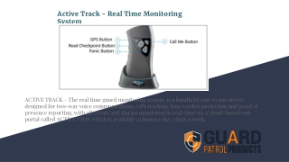 Active Track – Real Time Guard Monitoring System