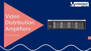 Video Distribution Amplifier