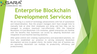 Enterprise Blockchain Development Company