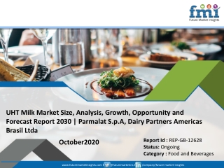 UHT Milk Market by Key Players, Regions, Types, Applications and Forecast 2030