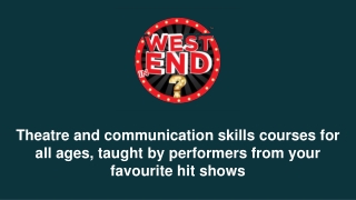 Best Drama School For Musical Theatre- West End in