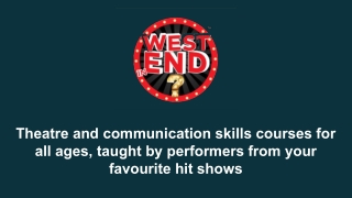 Best Drama School For Musical Theatre- West End in