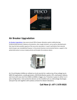 Air Breaker Upgradation - pesco-int