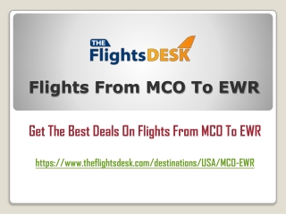 Flights From MCO To EWR