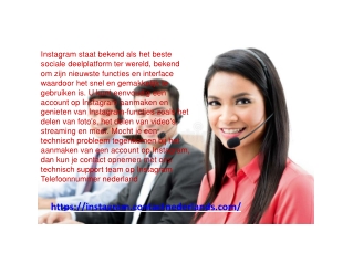 Instagram Klantenservice nederland