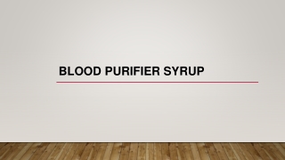 Blood Purifier syrup