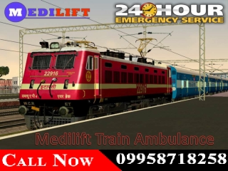 Use ICU Train Ambulance in Delhi and Kolkata with Medical Team at Genuine Price by Medilift