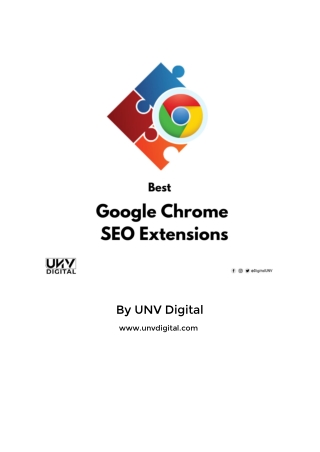 Best Google Chrome SEO Extensions