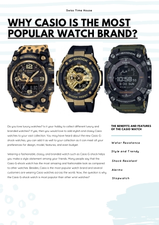 Why Casio is the Most Popular Watch Brand?
