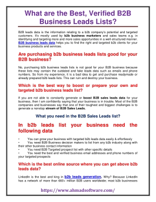 Add More B2B Leads in Your Sales Funnel and In Return Boost Your Business Sales and Growth