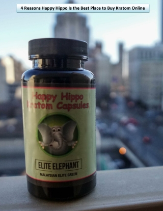 4 Reasons Happy Hippo Is the Best Place to Buy Kratom Online