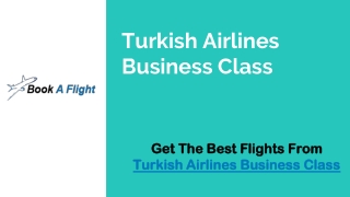 Turkish Airlines Business Class