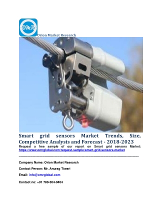 Smart grid sensors Market Trends, Size, Competitive Analysis and Forecast - 2018-2023