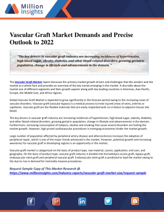 Vascular Graft Market Demands and Precise Outlook to 2022