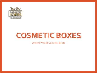 Custom Printed Cosmetic Boxes Wholesale