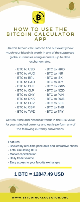 How To Use The Bitcoin Calculator App