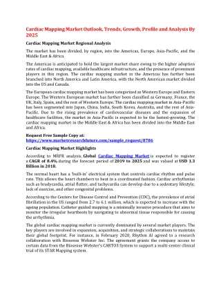 Cardiac Mapping Market Outlook, Trends, Growth, Profile and Analysis By 2025