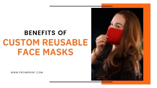 Benefits of reusable facemasks